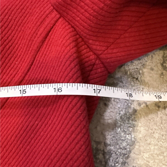 Nanette Lepore One Button Red Ruffled Blazer Size 4 Career Dressy Sophisticated - Picture 8 of 9